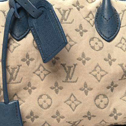 Louis Vuitton Denim Speedy Round GM Blue 8 of 16