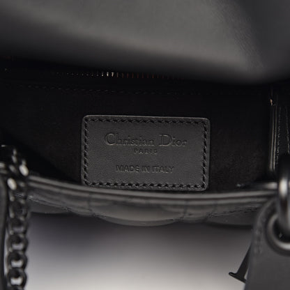 Christian Dior Ultra Matte Calfskin Cannage Mini Lady Dior Black 6 of 11