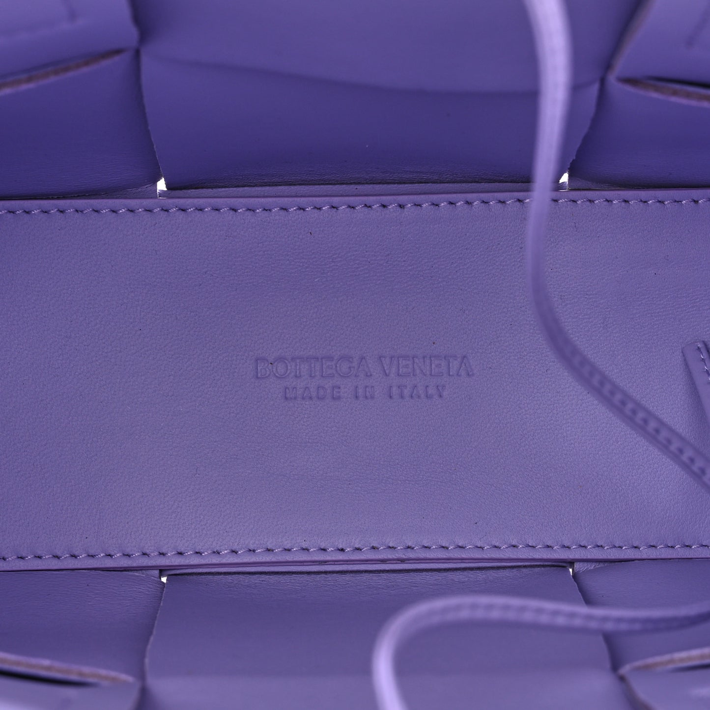 Nappa Maxi Intreccio Mini Arco Tote Wisteria