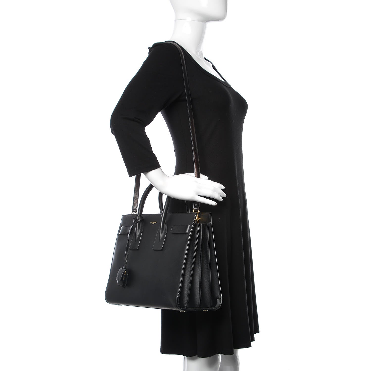Saint Laurent Calfskin Small Sac De Jour Black 2 of 12