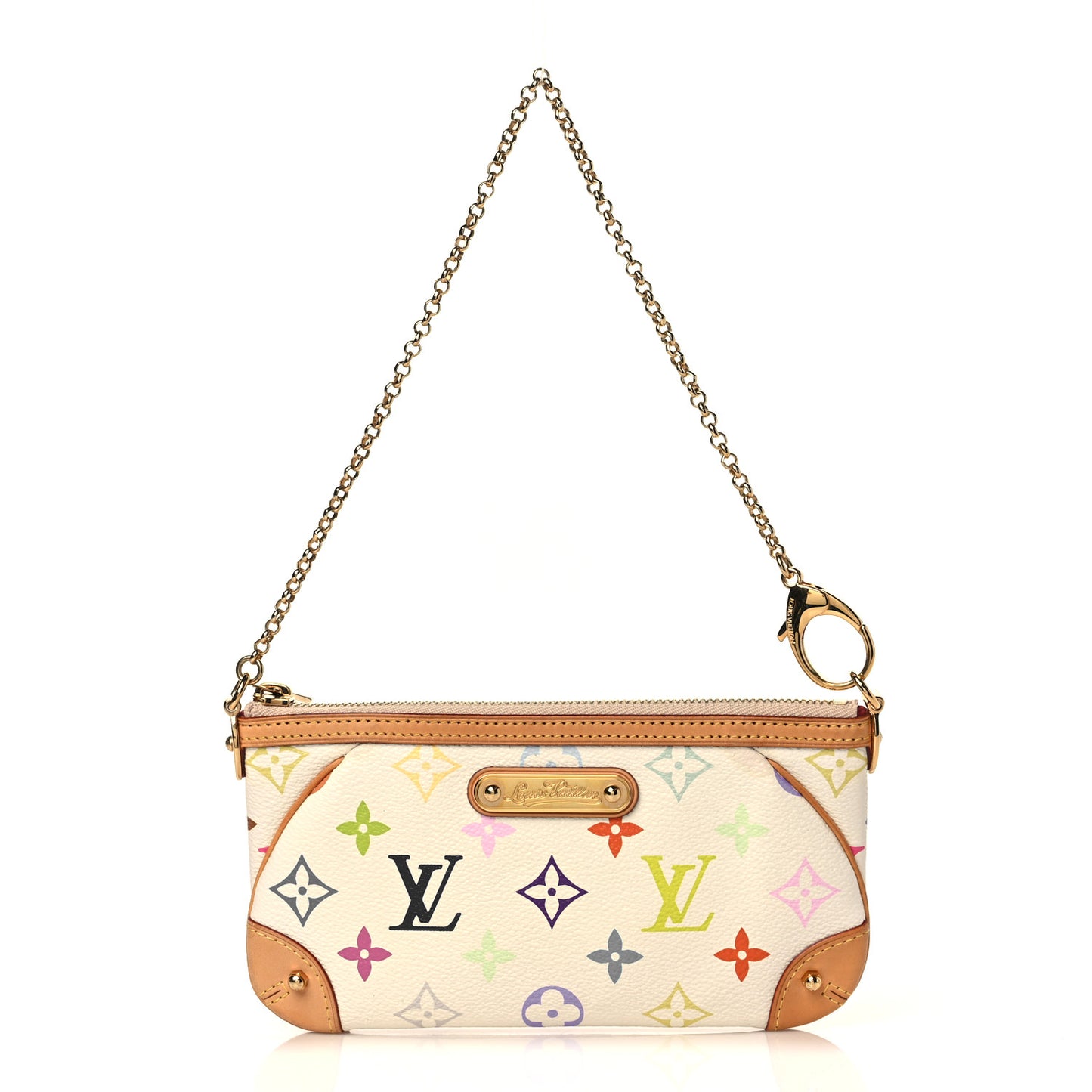 Monogram Multicolor Pochette Milla MM White