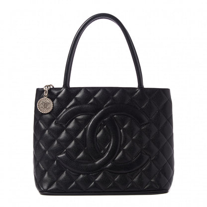 Chanel Caviar Quilted Medallion Tote Black 1 of 10