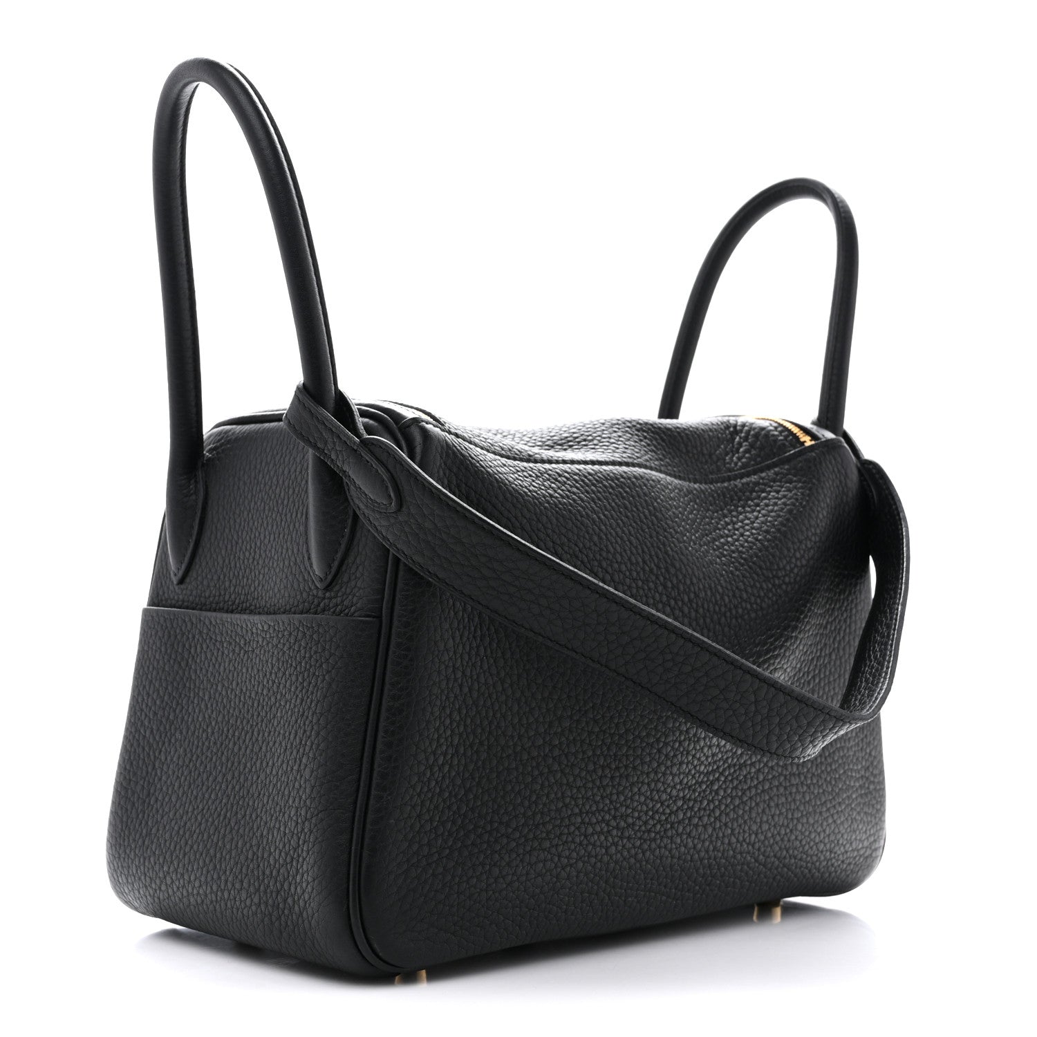 Hermes Taurillon Clemence Lindy 26 Black 3 of 13