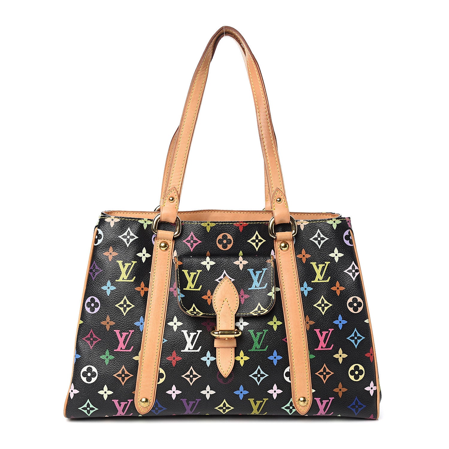 Louis Vuitton Monogram Multicolor Aurelia MM Black 1 of 15