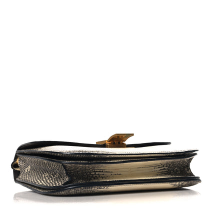Celine Lizard Medium Classic Box Flap Bag Natural 4 of 12