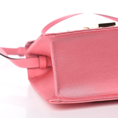 Gucci Satin Crystal Mini Sylvie Top Handle Bag Peony 8 of 9