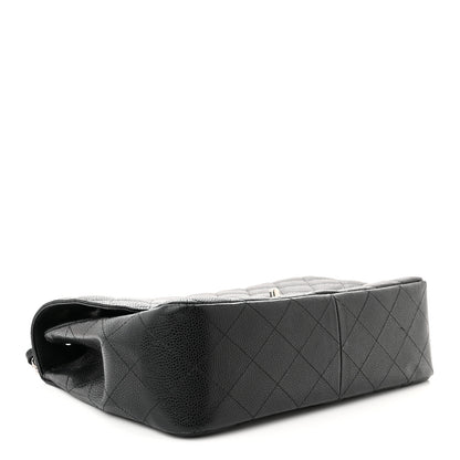 Chanel Caviar Quilted Jumbo Single Flap Black 4 of 11
