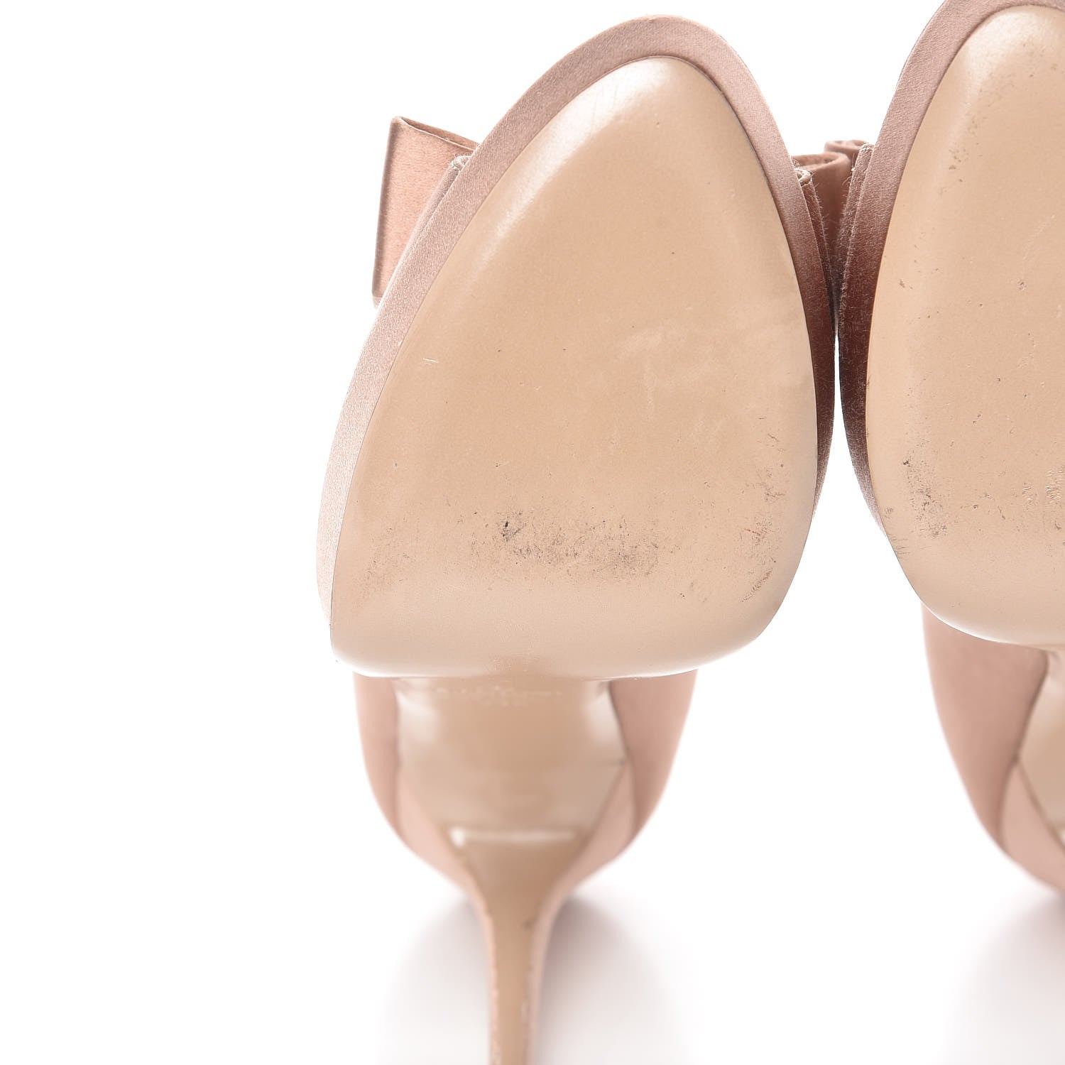 Valentino Garavani Satin Couture Bow Peep Toe 95/125mm Platform Pumps 39.5 Poudre 9 of 13