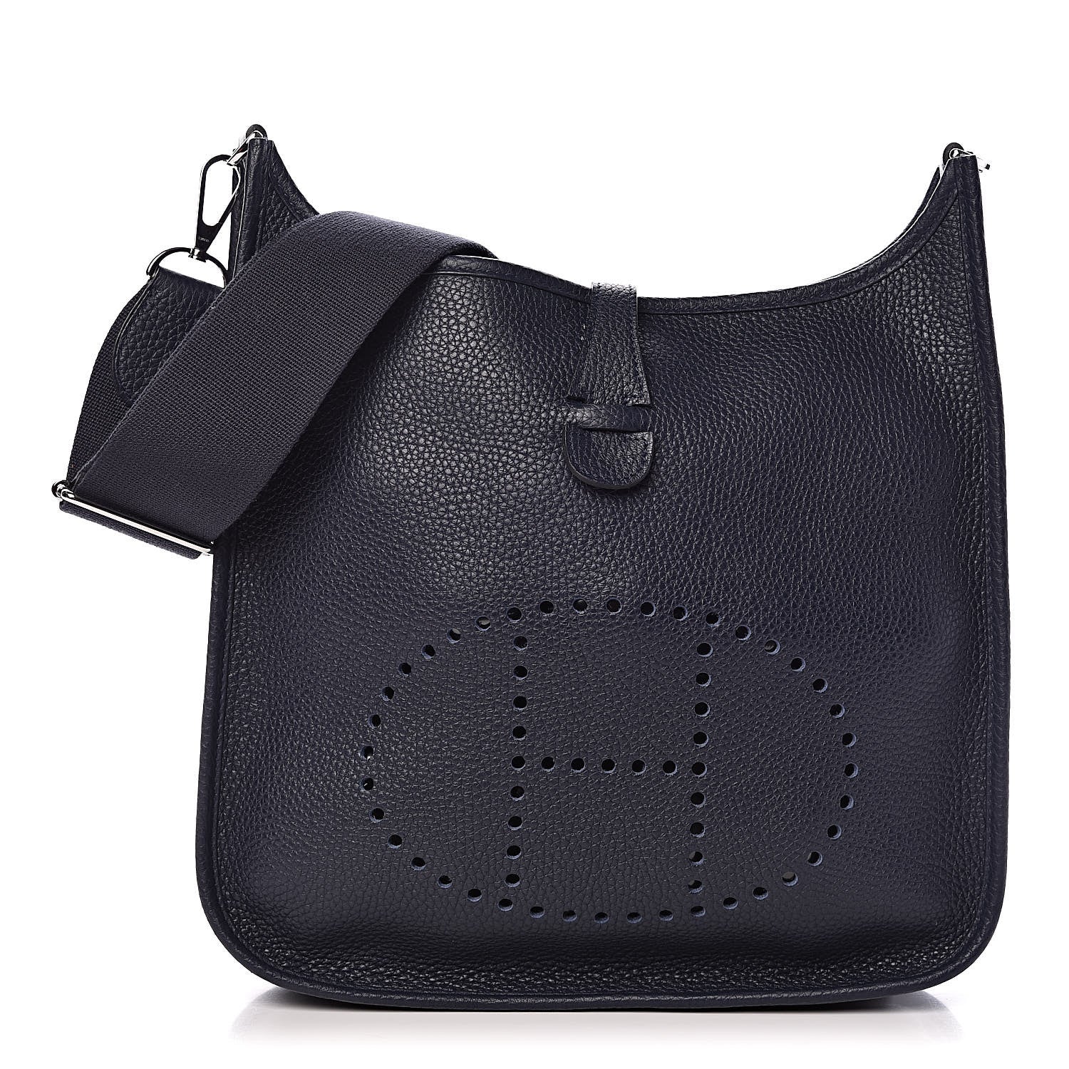 Hermes Taurillon Clemence Evelyne III PM Bleu Nuit 1 of 12