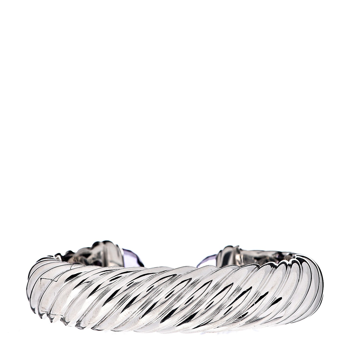 Sterling Silver Amethyst 15mm Waverly Bracelet