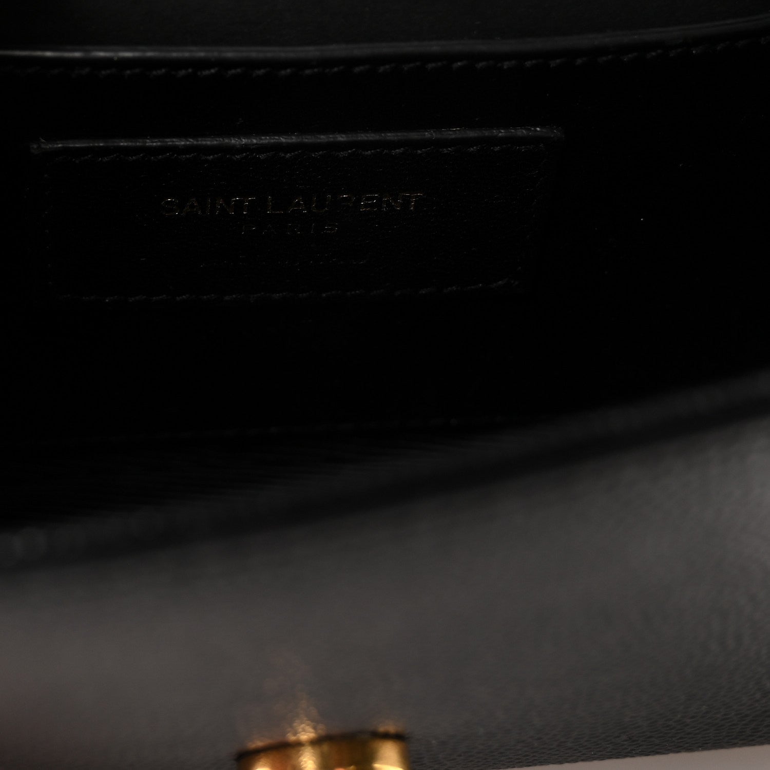 Saint Laurent Grain De Poudre Small Monogram Kate Satchel Black 6 of 9