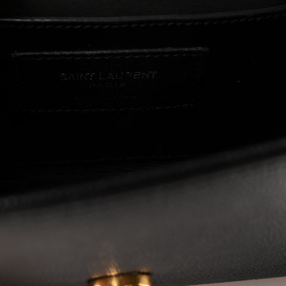 Saint Laurent Grain De Poudre Small Monogram Kate Satchel Black 6 of 9