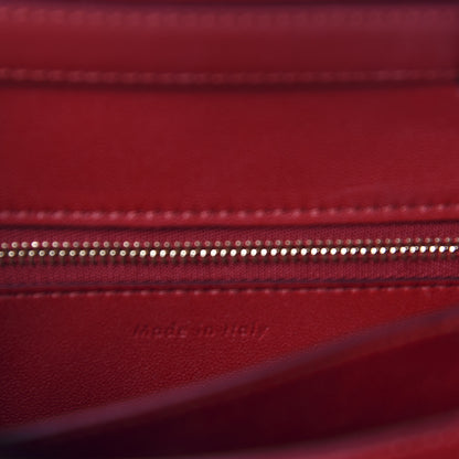 Celine Box Calfskin Small Classic Box Flap Bag Red 9 of 10