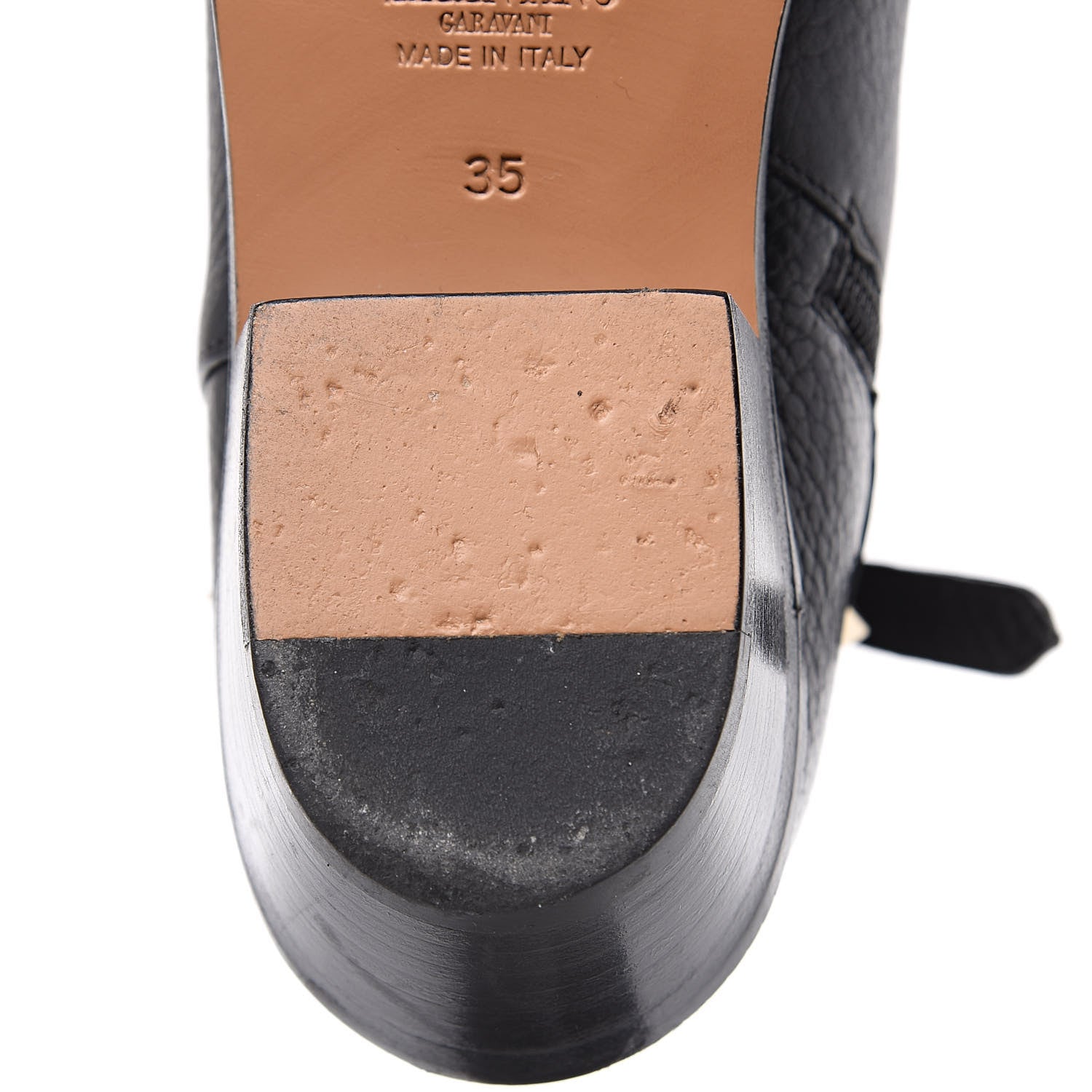 Valentino Garavani Grained Calfskin Rockstud Single Buckle 35mm Cowboy Ankle Boots 35 Black 7 of 10