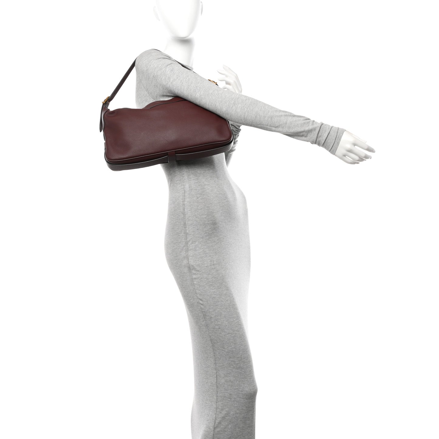 Supple Calfskin Medium Romy Shoulder Bag Hickory