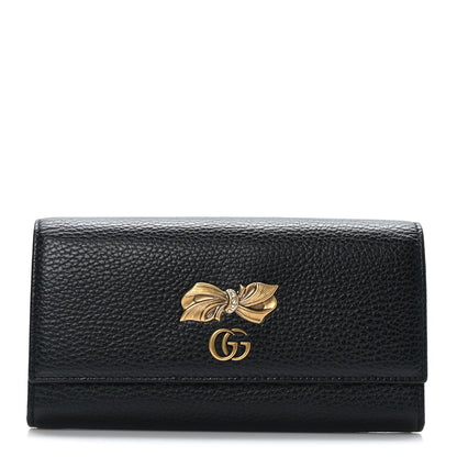 Gucci Calfskin Garden Continental Wallet Black 1 of 9