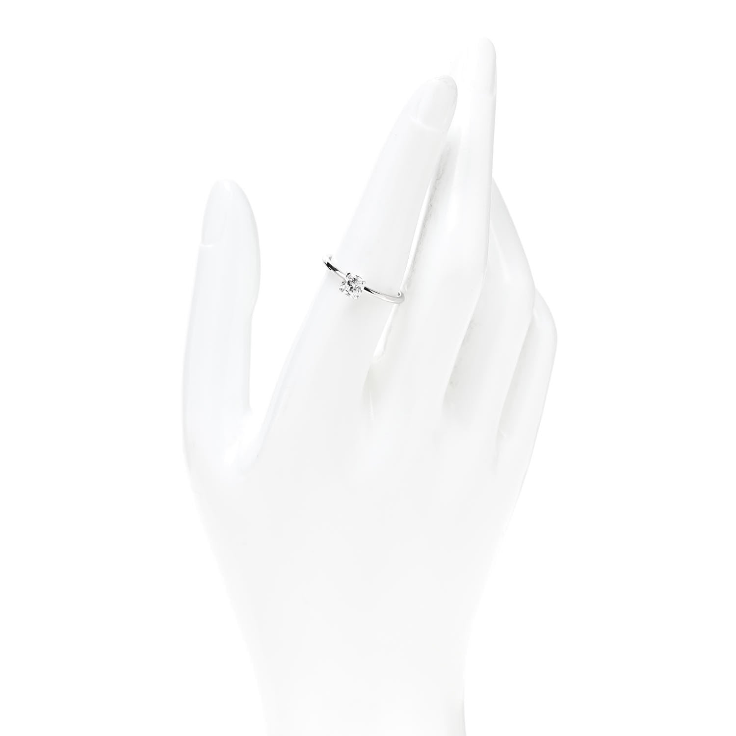Tiffany Platinum Diamond .50ct Tiffany True Engagement Ring 54 7 2 of 7
