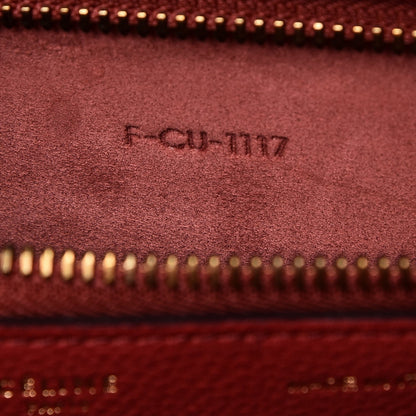 Celine Baby Drummed Calfskin Mini Luggage Red 8 of 14