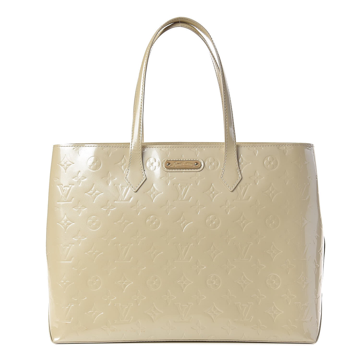 Louis Vuitton Vernis Wilshire MM Blanc Corail 1 of 12