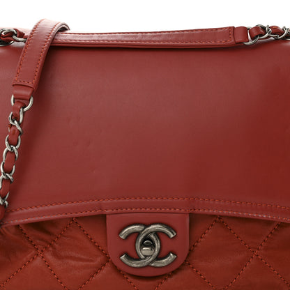 Chanel Iridescent Calfskin Medium In the Mix Flap Red 8 of 10