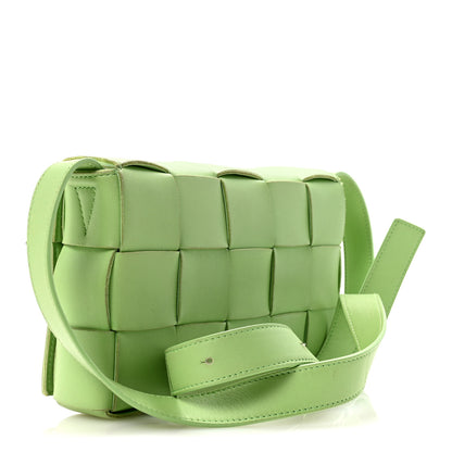 Bottega Veneta Lambskin Maxi Intrecciato Cassette Crossbody Bag Pistachio 3 of 14