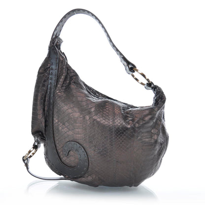 Fendi Python Biga Hobo 1 of 10