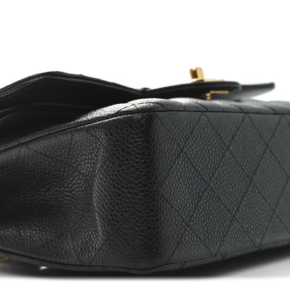 Chanel Caviar Quilted Small Double Flap Black 9 of 10