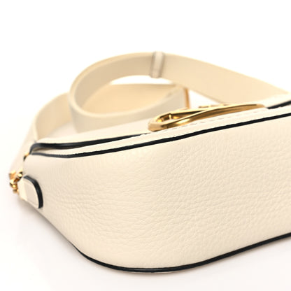 Valentino Garavani Pebbled Calfskin Vlogo Small Top Handle Shoulder Bag Ivory 8 of 9