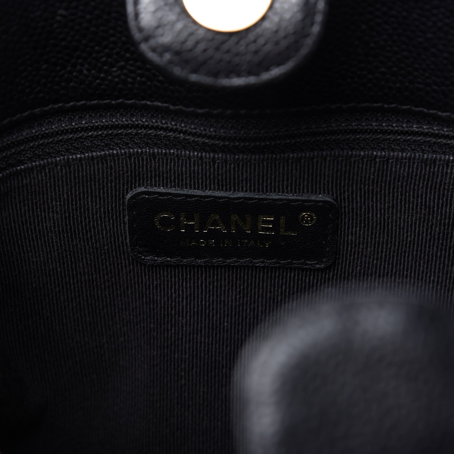 Chanel Caviar Quilted Petit Shopping Tote PST Black 8 of 9