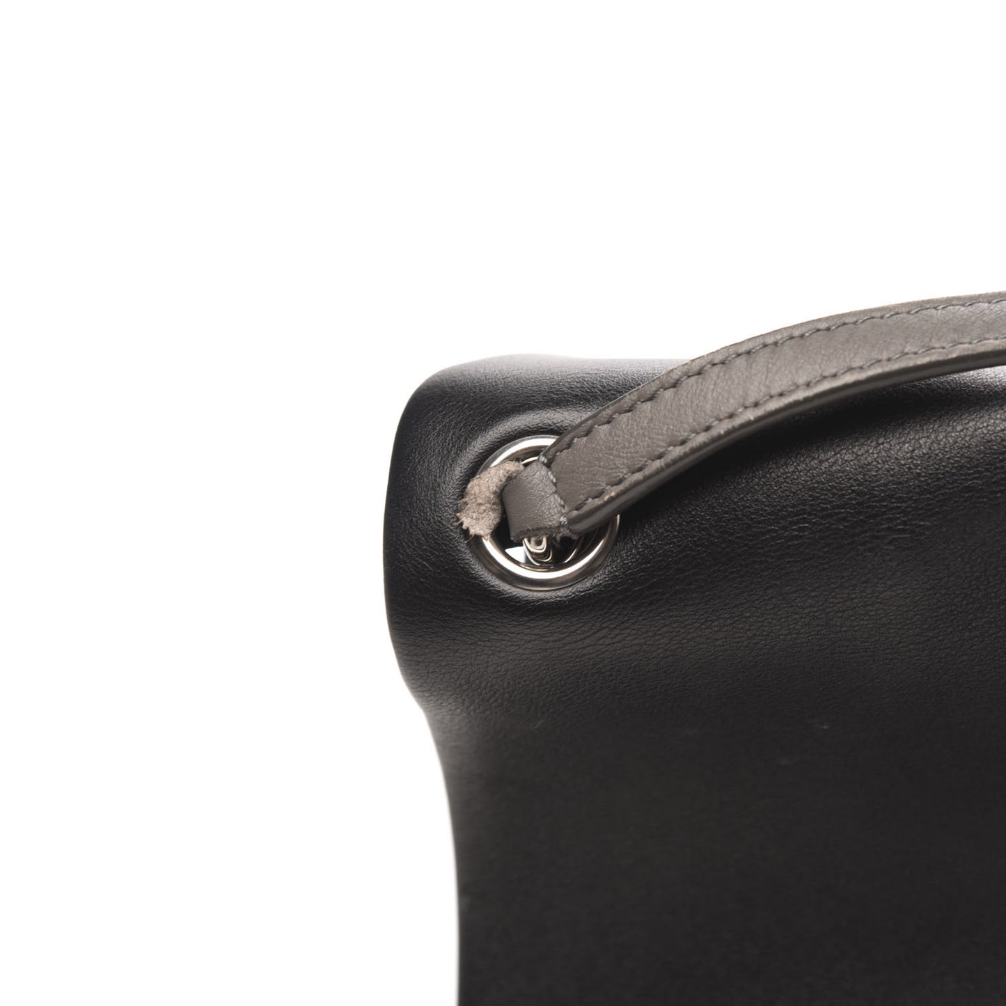 Calfskin All Soft Shoulder Bag Grey