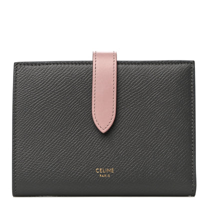 Celine Grained Calfskin Medium Multifunction Strap Wallet Grey Vintage Pink 1 of 14