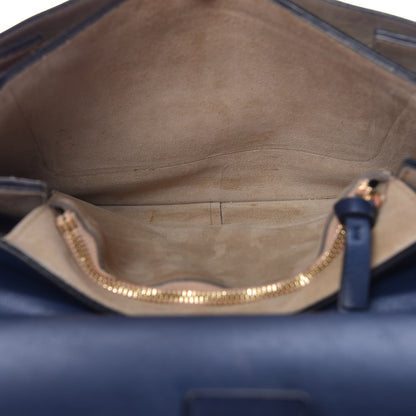 Chloe Suede Calfskin Medium Faye Shoulder Bag Silver Blue 8 of 16