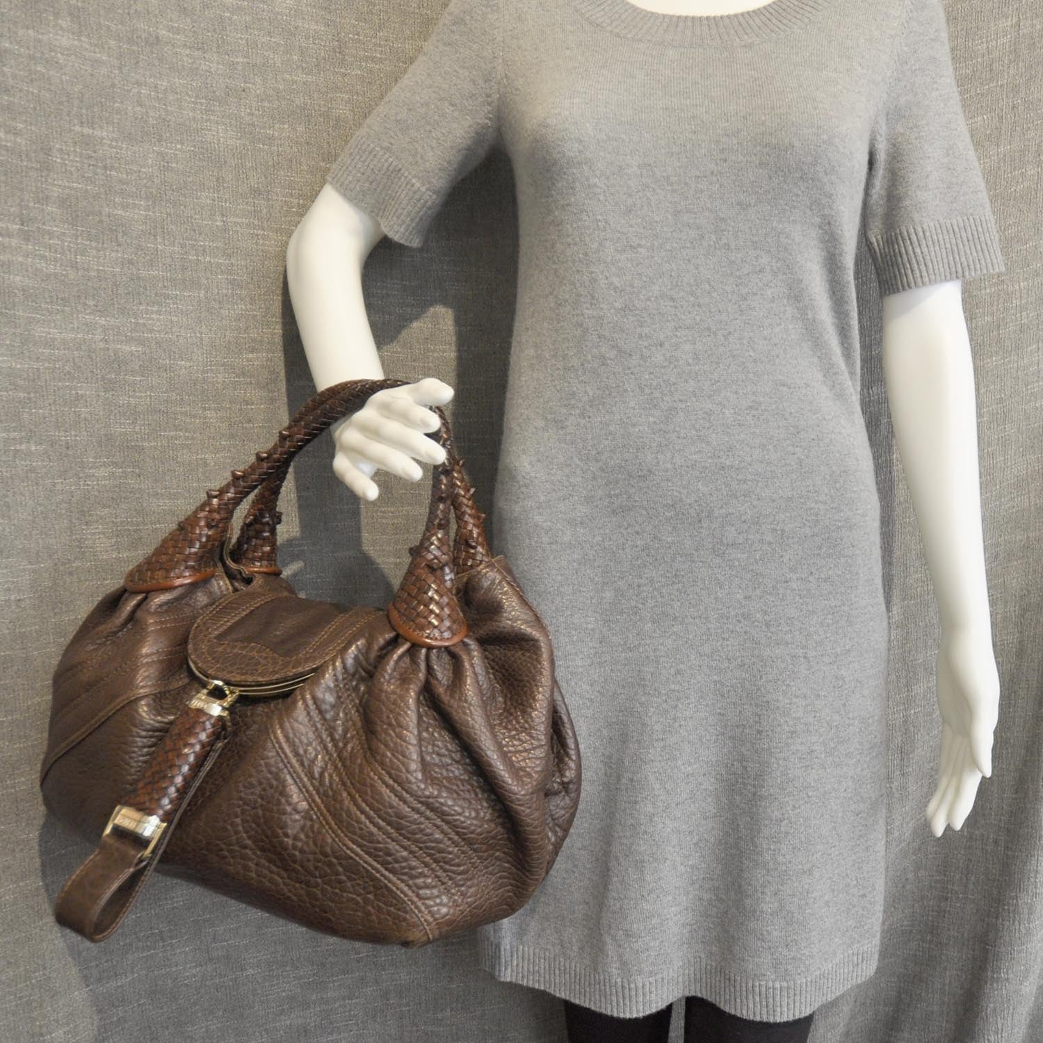 Fendi Nappa Nuvolata Spy Cognac 3 of 11