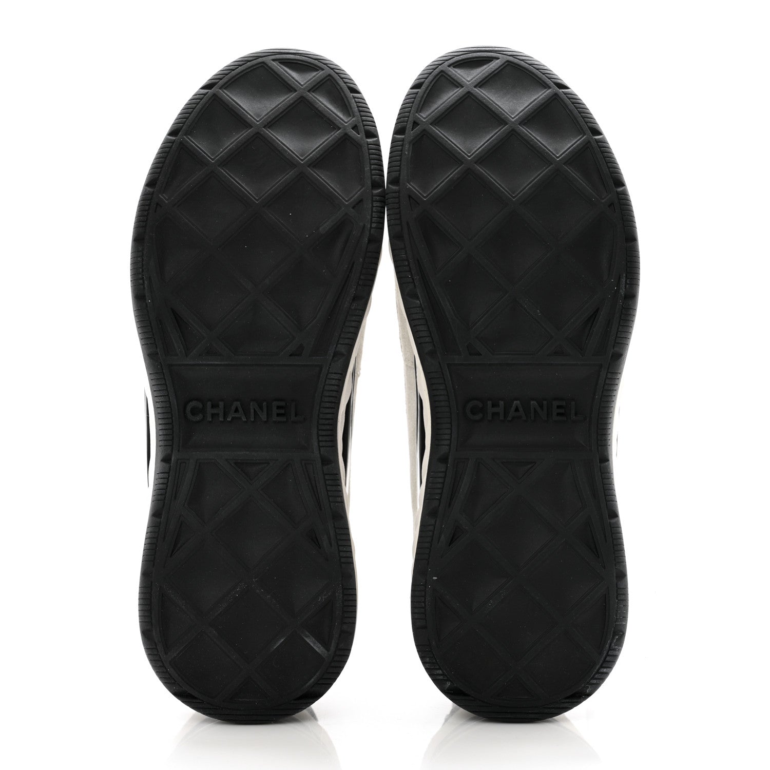 Chanel Fabric Suede Calfskin CC Sneakers 37 White 5 of 11