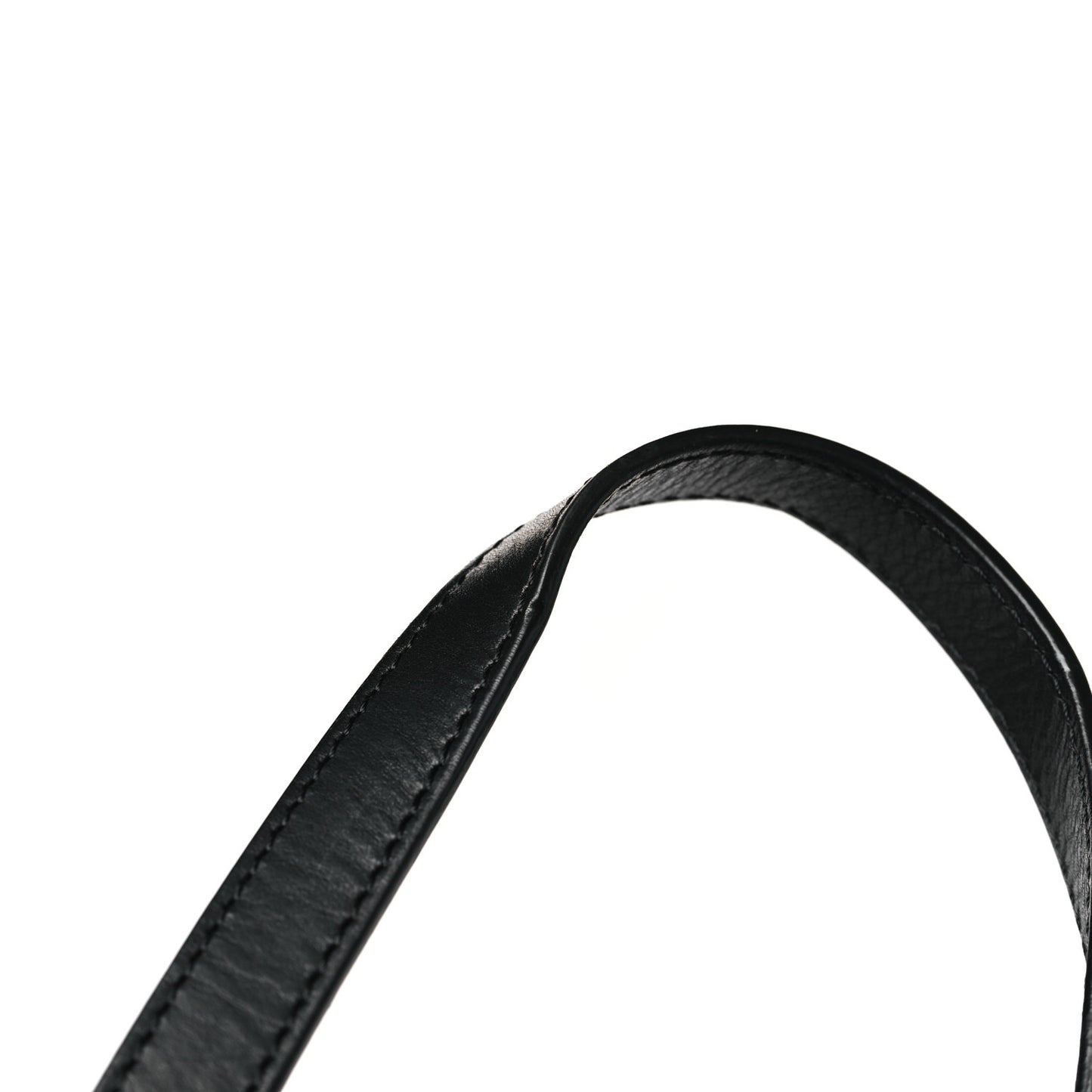 Calfskin Small Shopping Tote Black Flamma
