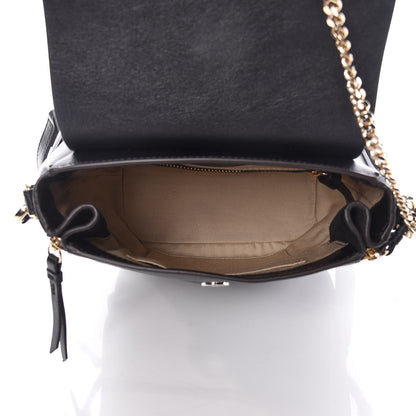 Chloe Suede Calfskin Small Faye Backpack Black 6 of 12
