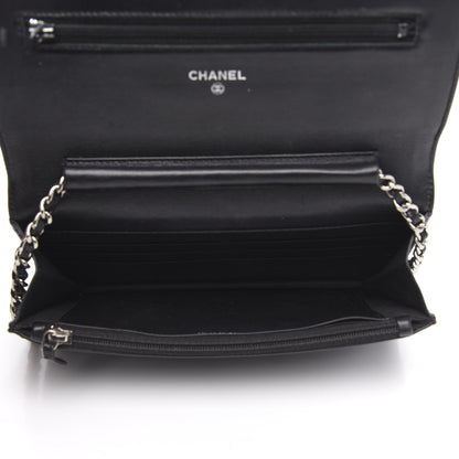Chanel Caviar Timeless CC Wallet On Chain WOC Black 5 of 13