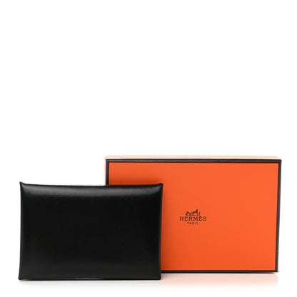 Hermes Box Calvi Card Case Black 9 of 9