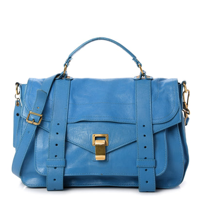 Proenza Schouler Lambskin Medium PS1 Satchel Rip Tide 1 of 15
