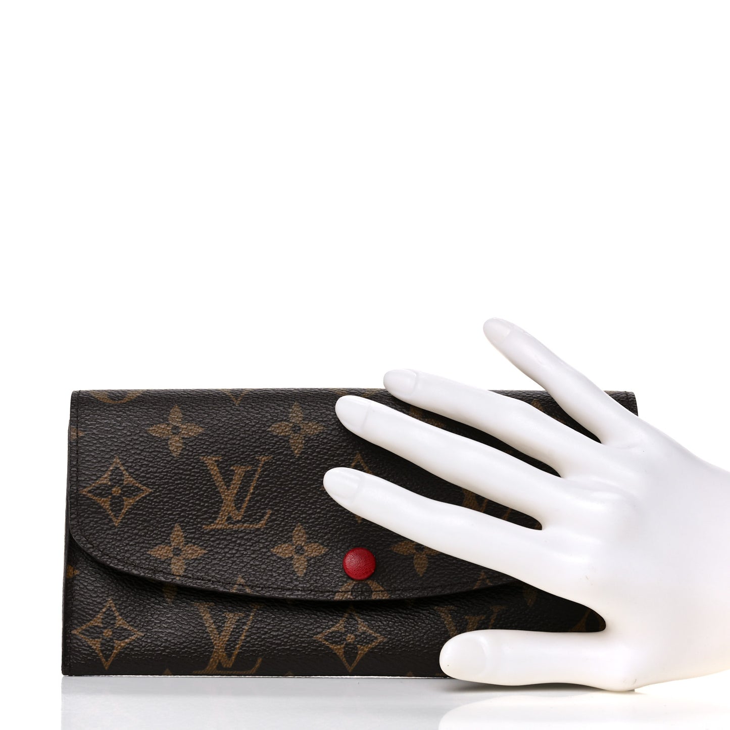 Monogram Emilie Wallet Red