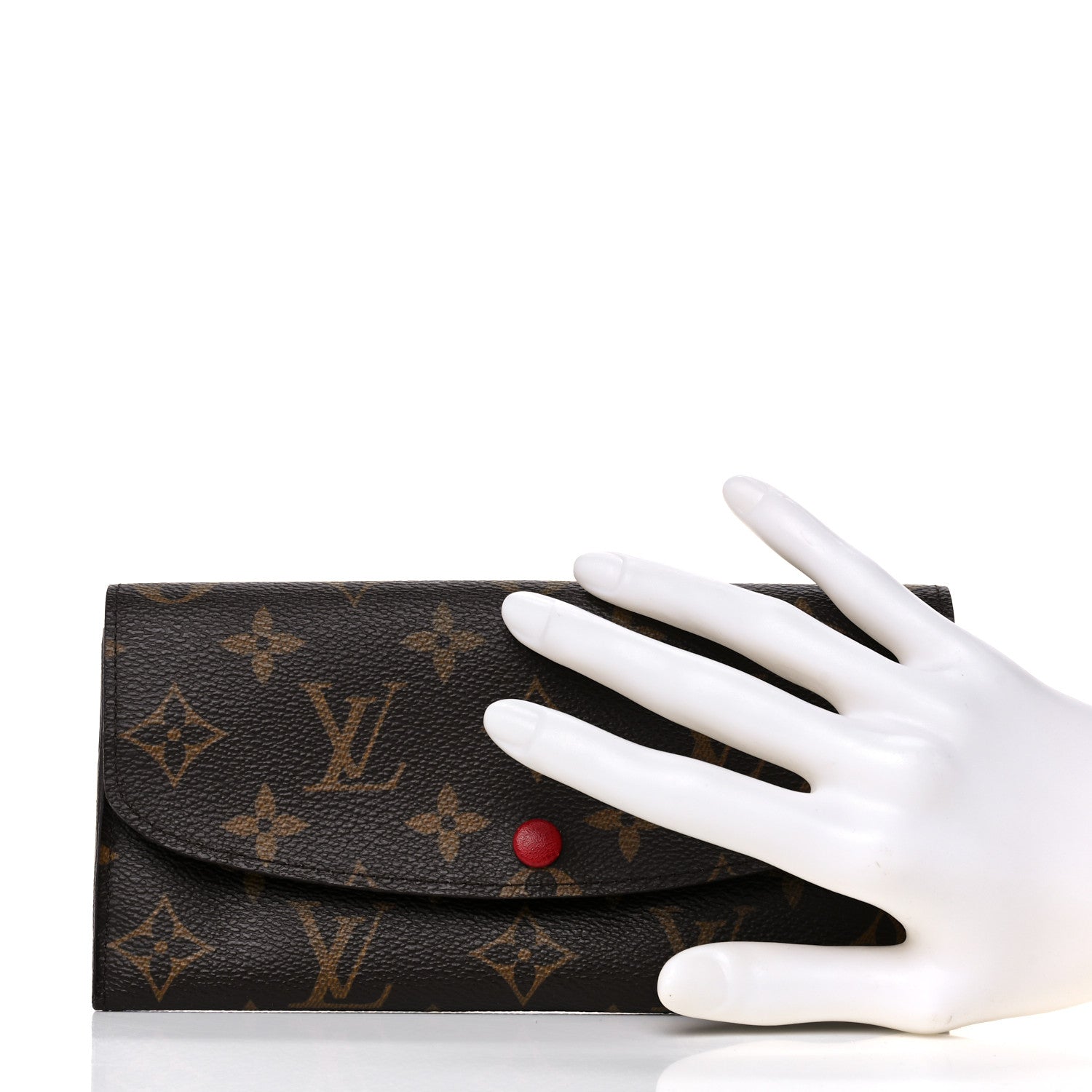 Louis Vuitton Monogram Emilie Wallet Red 2 of 11