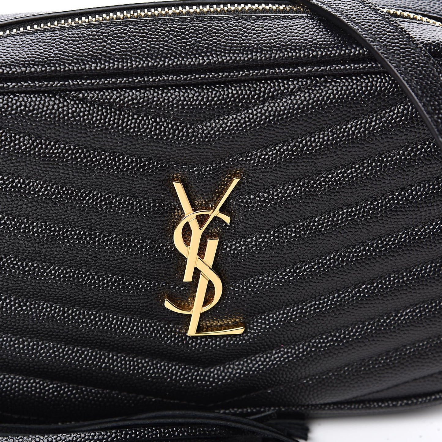 Grain De Poudre Matelasse Monogram Mini Lou Camera Bag Black