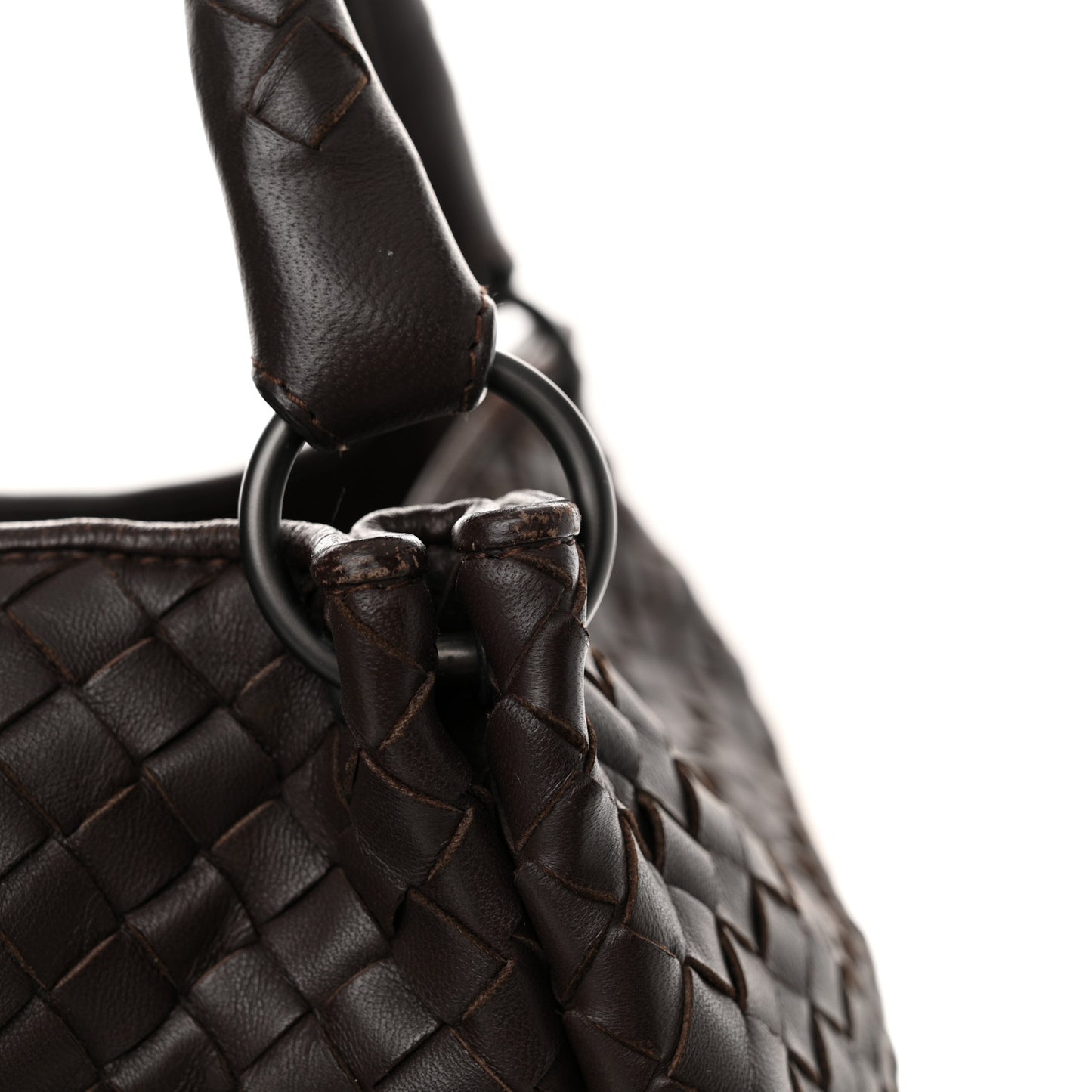Nappa Intrecciato Parachute Bag Ebano
