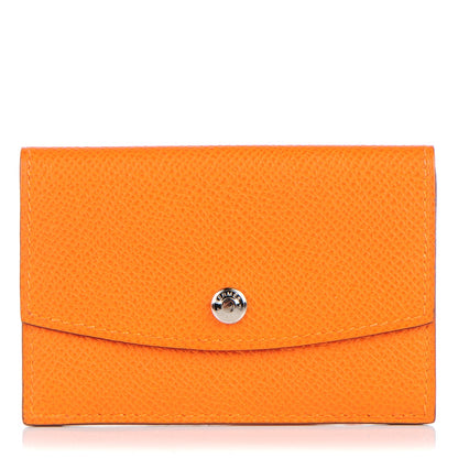 Hermes Epsom Envelope Card Holder Orange 1 of 7