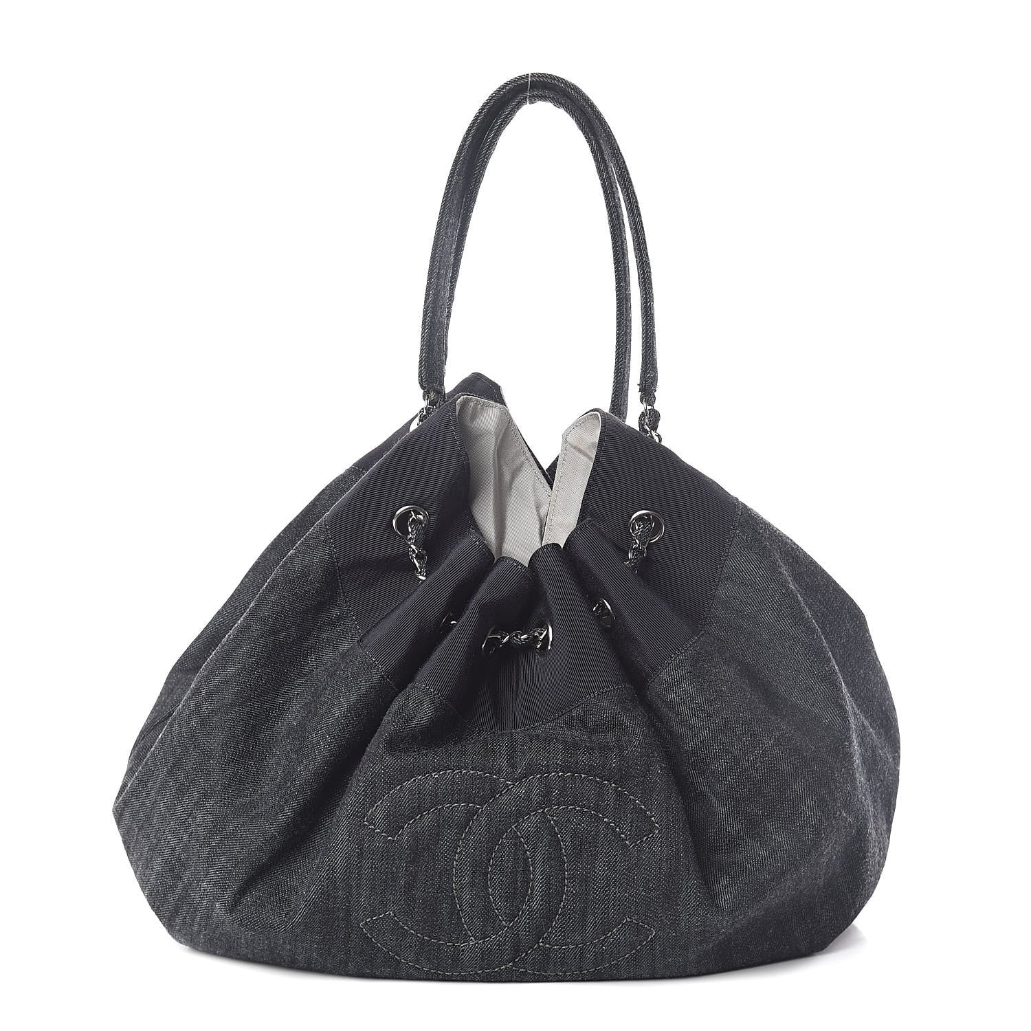 Chanel Denim Stretch Spirit Large Cabas Tote 1 of 10
