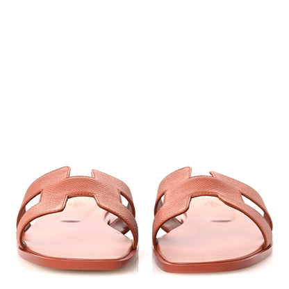 Hermes Epsom Oran Sandals 40 Orange Canyon 3 of 11