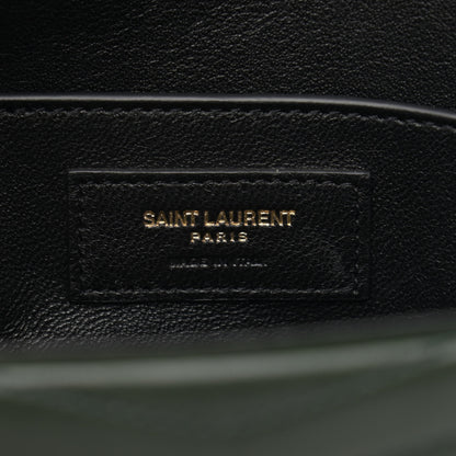 Saint Laurent Lambskin Matelasse Chevron Monogram Medium Sulpice Bag Black 7 of 16