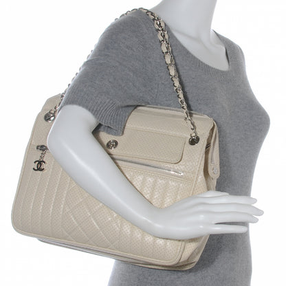 Chanel Aged Calfskin Perforated Tote 2 of 7