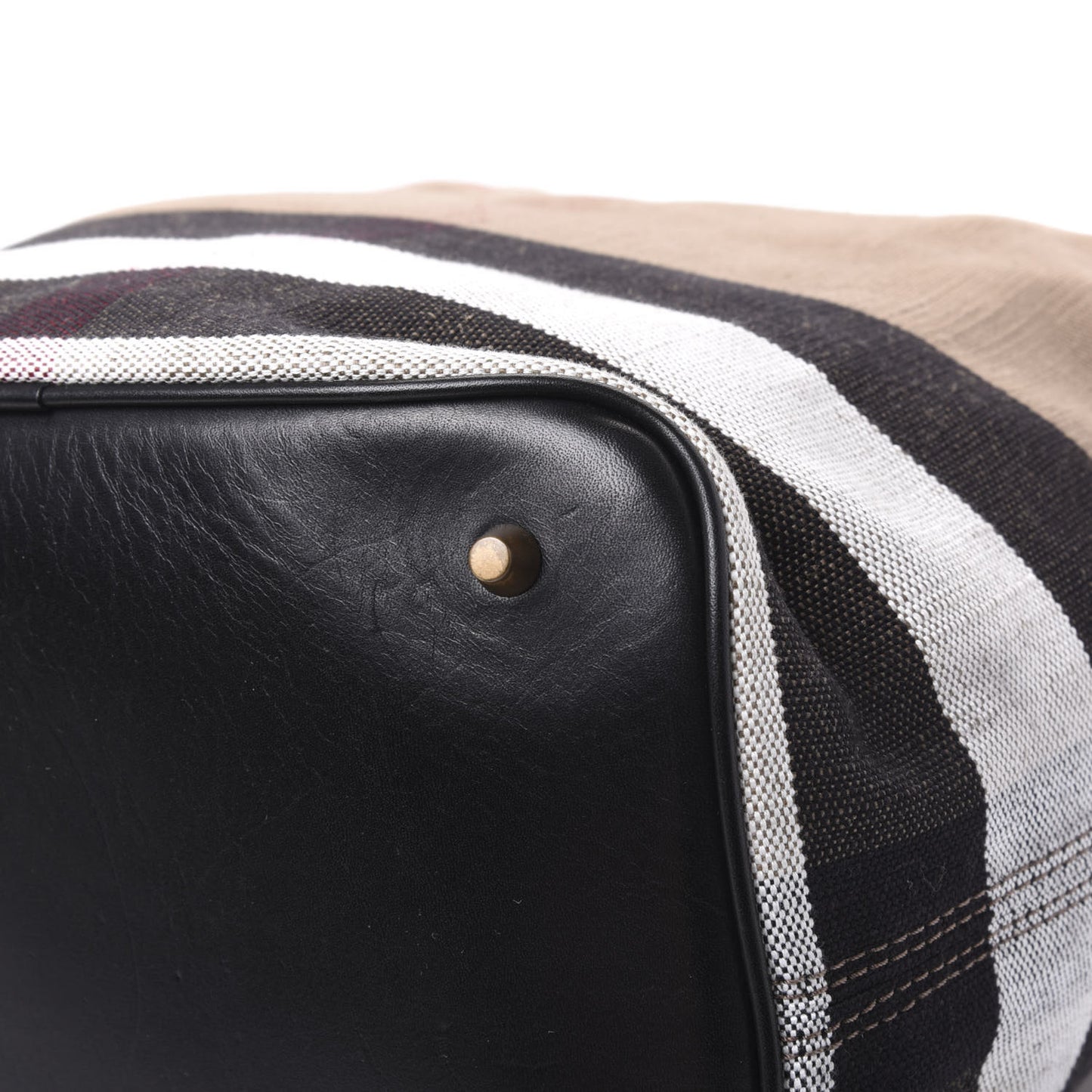 Canvas Mega Check Medium Ashby Hobo Black