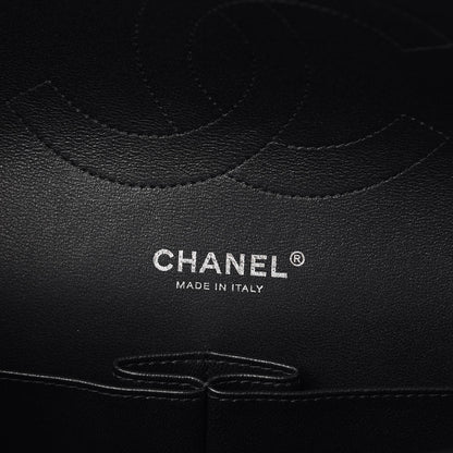 Chanel Crumpled Calfskin Quilted Jumbo Double Flap So Black 7 of 10